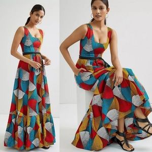NWT Anthropologie SIKA Geometric Maxi Dress
